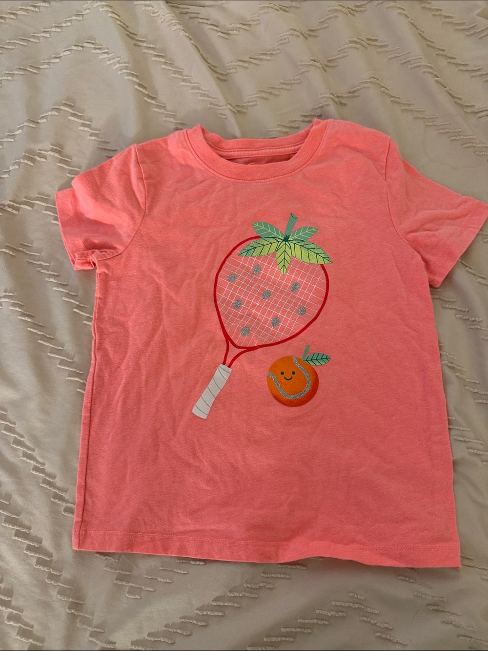Girls’ Cat & Jack Strawberry and Orange Tennis Shirt
